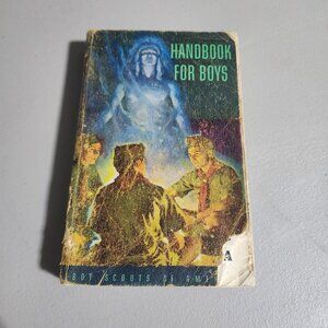 Vintage 1950s Boy Scouts of America BSA Handbook For Boys 5th Edition